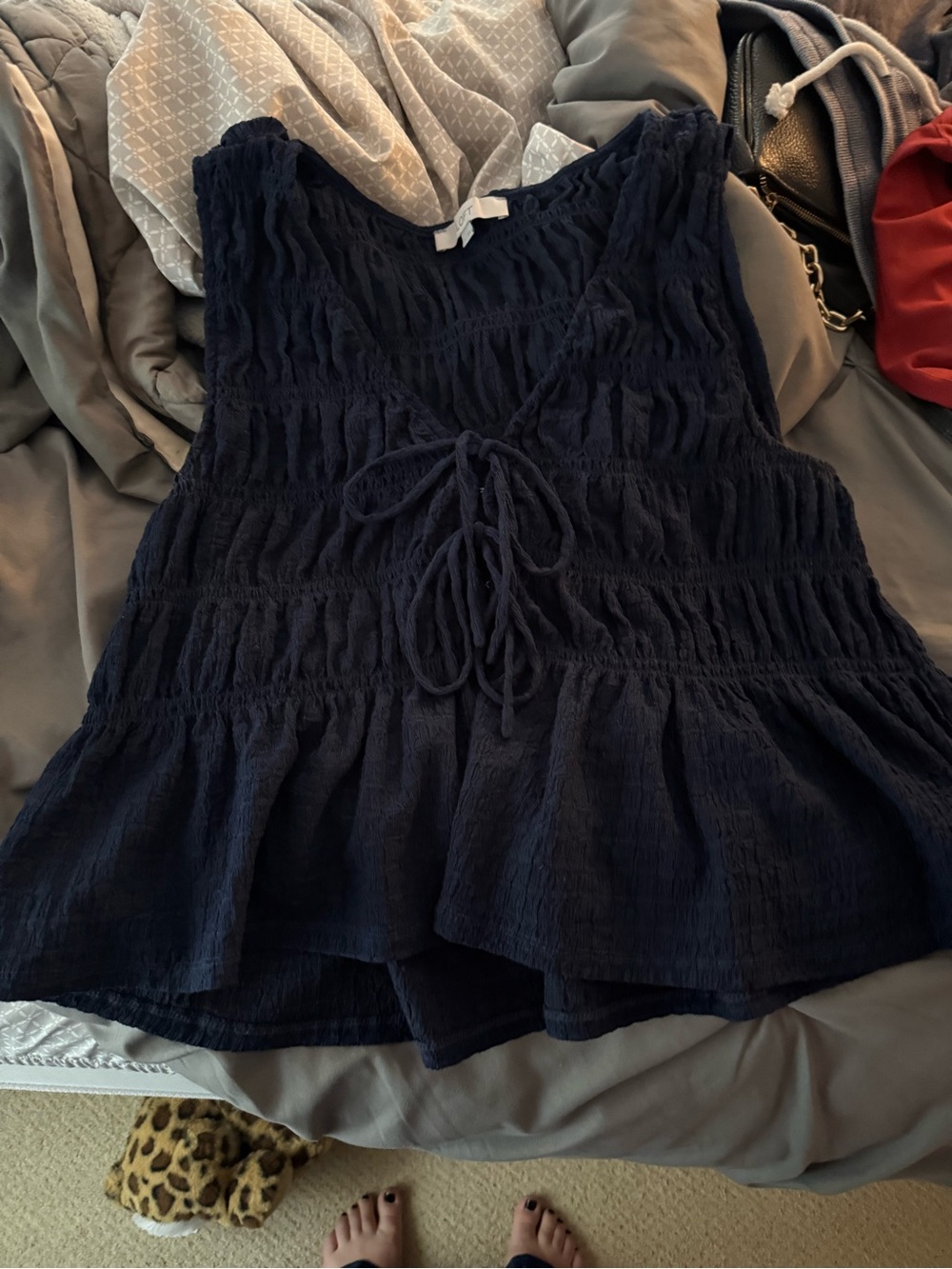 Navy Loft Tank Top